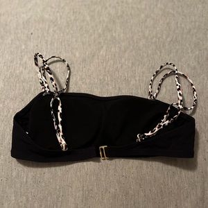 cheetah strapped bikini top